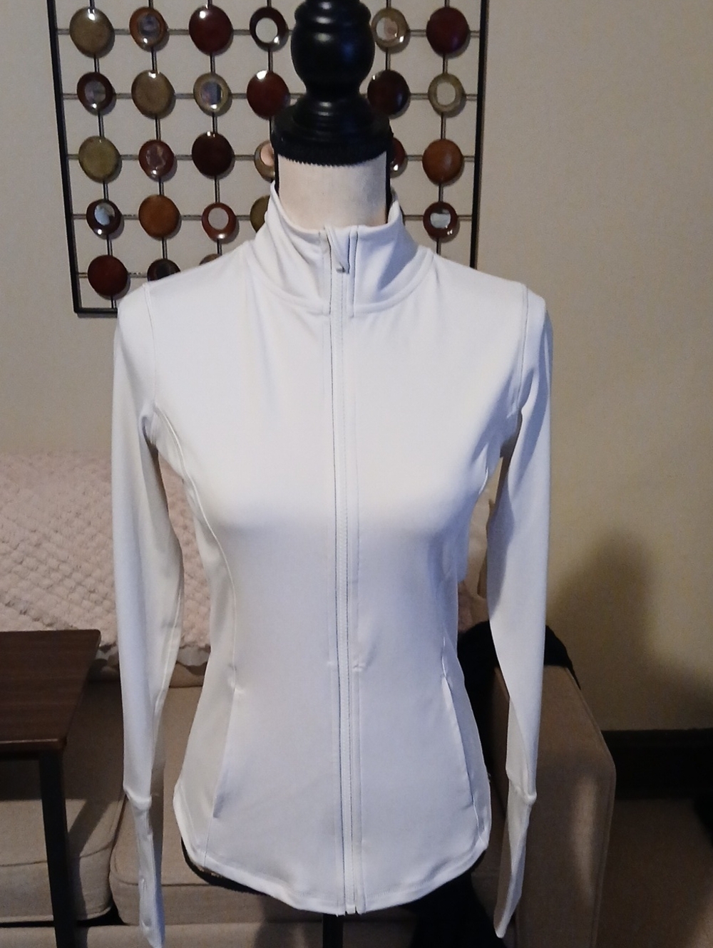 Velocity White Full-Zip Lightweight Jacket